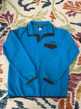 Patagonia Blue Synchilla Fleece Pullover